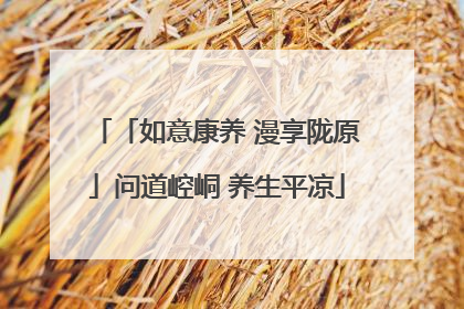 「如意康养 漫享陇原」问道崆峒 养生平凉
