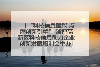 “科技信息赋能 点燃创新引擎” 淄博高新区科技信息助力企业创新发展培训会举办
