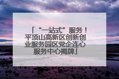“一站式”服务！平顶山高新区创新创业服务园区党企连心服务中心揭牌