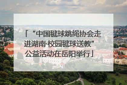 “中国毽球跳绳协会走进湖南·校园毽球送教”公益活动在岳阳举行