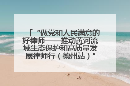 “做党和人民满意的好律师——推动黄河流域生态保护和高质量发展律师行（德州站）”活动成功举办
