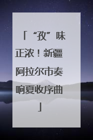 “孜”味正浓！新疆阿拉尔市奏响夏收序曲