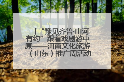 “豫见齐鲁·山河有约”跟着戏剧游中原——河南文化旅游（山东）推广周活动菏泽站活动举行