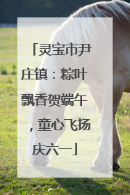 灵宝市尹庄镇：粽叶飘香贺端午，童心飞扬庆六一