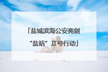 盐城滨海公安亮剑“盐靖”Ⅱ号行动