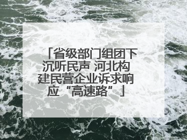省级部门组团下沉听民声 河北构建民营企业诉求响应“高速路”