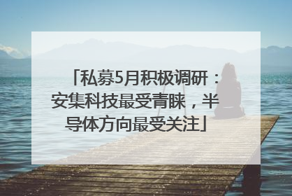 私募5月积极调研：安集科技最受青睐，半导体方向最受关注