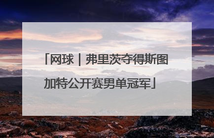 网球｜弗里茨夺得斯图加特公开赛男单冠军