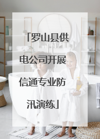 罗山县供电公司开展信通专业防汛演练