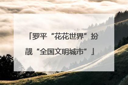 罗平“花花世界”扮靓“全国文明城市”