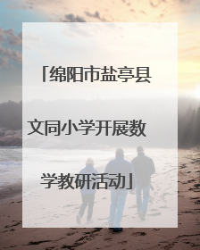 绵阳市盐亭县文同小学开展数学教研活动