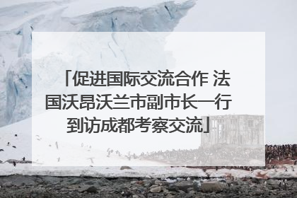 促进国际交流合作 法国沃昂沃兰市副市长一行到访成都考察交流