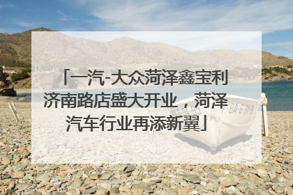 一汽-大众菏泽鑫宝利济南路店盛大开业，菏泽汽车行业再添新翼