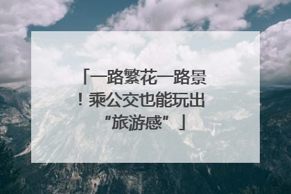 一路繁花一路景！乘公交也能玩出“旅游感”