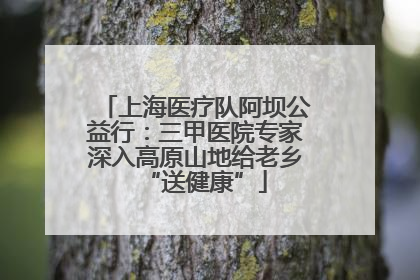 上海医疗队阿坝公益行：三甲医院专家深入高原山地给老乡“送健康”