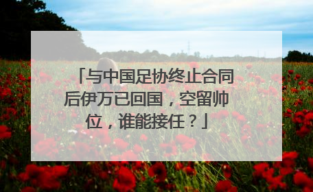 与中国足协终止合同后伊万已回国，空留帅位，谁能接任？