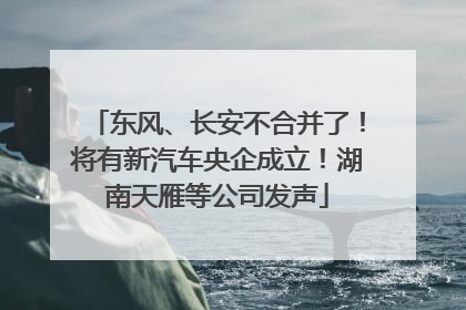 东风、长安不合并了！将有新汽车央企成立！湖南天雁等公司发声