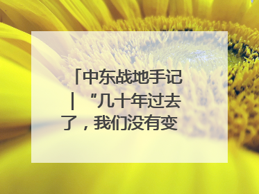 中东战地手记｜“几十年过去了，我们没有变得更安全”