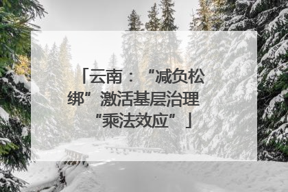 云南：“减负松绑”激活基层治理“乘法效应”
