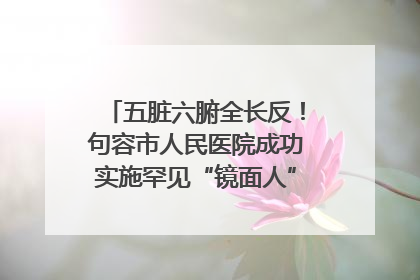 五脏六腑全长反！句容市人民医院成功实施罕见“镜面人”肝癌根治术