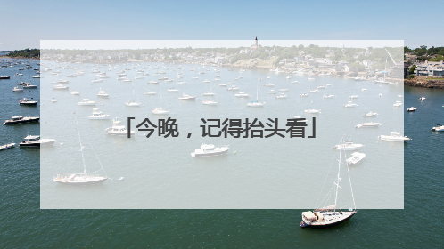 今晚，记得抬头看