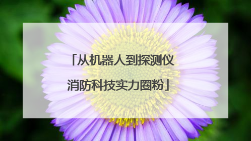 从机器人到探测仪 消防科技实力圈粉