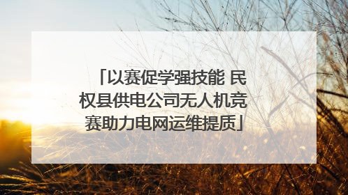 以赛促学强技能 民权县供电公司无人机竞赛助力电网运维提质