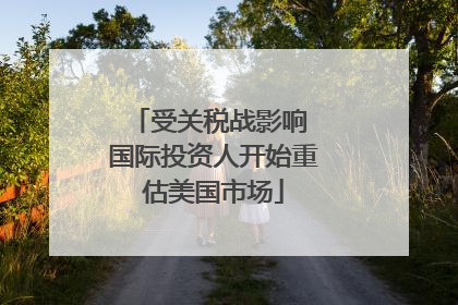 受关税战影响 国际投资人开始重估美国市场