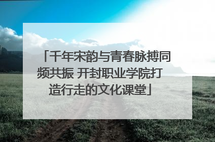 千年宋韵与青春脉搏同频共振 开封职业学院打造行走的文化课堂