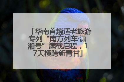 华南首趟适老旅游专列“南方列车·潇湘号”满载启程，17天横跨新青甘