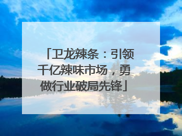 卫龙辣条：引领千亿辣味市场，勇做行业破局先锋