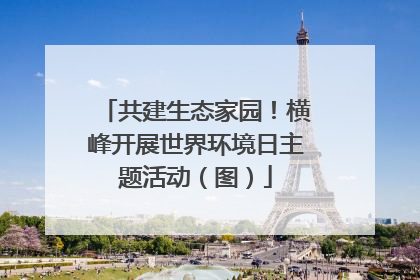 共建生态家园！横峰开展世界环境日主题活动（图）