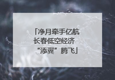 净月牵手亿航 长春低空经济“添翼”腾飞