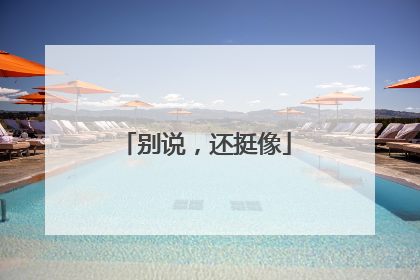 别说，还挺像