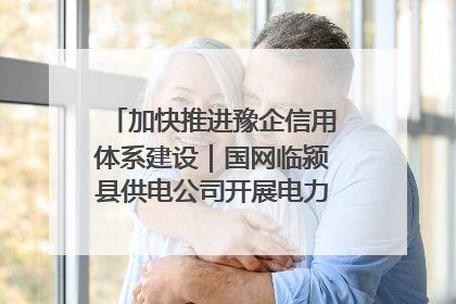 加快推进豫企信用体系建设｜国网临颍县供电公司开展电力行业信用企业现场咨询访谈工作