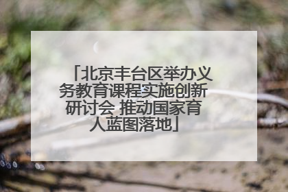 北京丰台区举办义务教育课程实施创新研讨会 推动国家育人蓝图落地