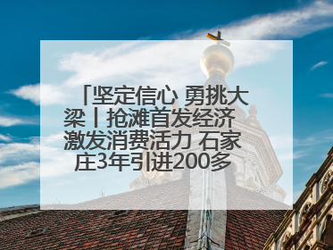 坚定信心 勇挑大梁丨抢滩首发经济 激发消费活力 石家庄3年引进200多家品牌首店