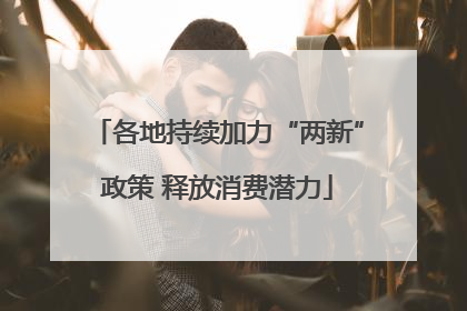 各地持续加力“两新”政策 释放消费潜力
