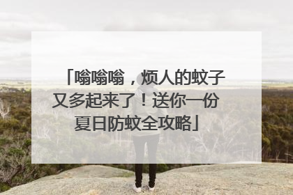 嗡嗡嗡，烦人的蚊子又多起来了！送你一份夏日防蚊全攻略