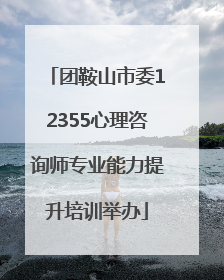 团鞍山市委12355心理咨询师专业能力提升培训举办