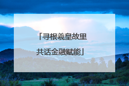 寻根羲皇故里 共话金融赋能