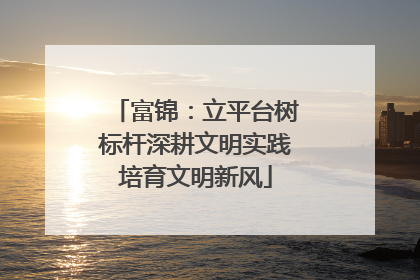 富锦：立平台树标杆深耕文明实践培育文明新风