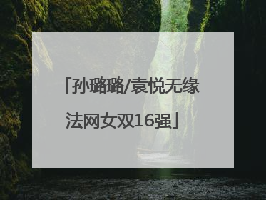 孙璐璐/袁悦无缘法网女双16强