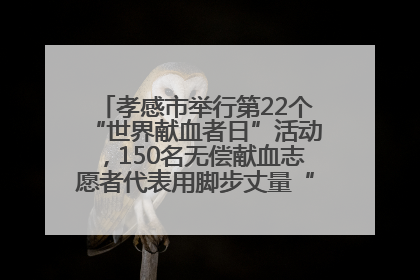 孝感市举行第22个“世界献血者日”活动，150名无偿献血志愿者代表用脚步丈量“中华孝爱第一山”