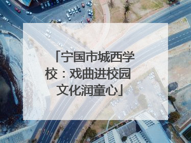 宁国市城西学校：戏曲进校园 文化润童心