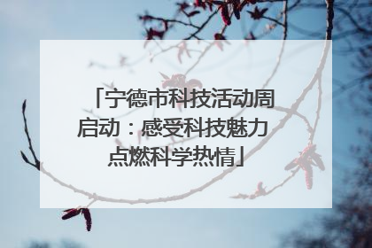 宁德市科技活动周启动：感受科技魅力 点燃科学热情