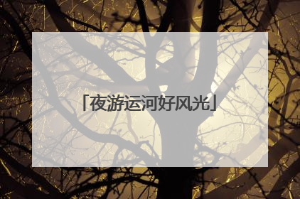 夜游运河好风光