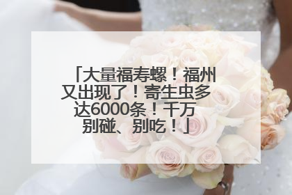 大量福寿螺！福州又出现了！寄生虫多达6000条！千万别碰、别吃！