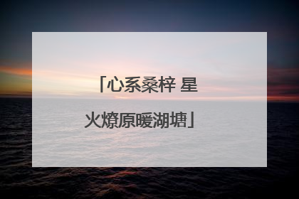 心系桑梓 星火燎原暖湖塘