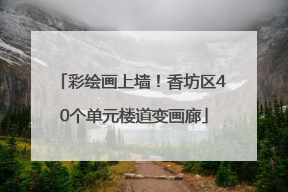 彩绘画上墙！香坊区40个单元楼道变画廊